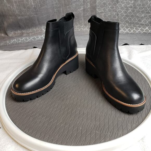 Blondo Danika Boots Womens 7.5M Black Waterproof Chunky Sole Chelseacore - Picture 2 of 12